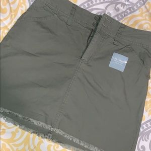 Olive green jean skirt!